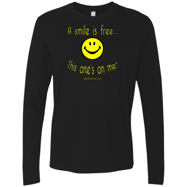 NL3601 Men's Premium LS Yellow Smile