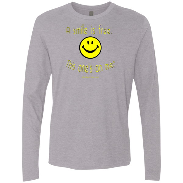 NL3601 Men's Premium LS Yellow Smile