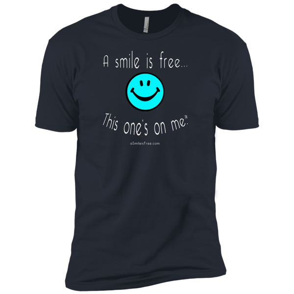 NL3600 Premium Short Sleeve T-Aqua Smile/White