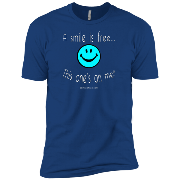 NL3600 Premium Short Sleeve T-Aqua Smile/White