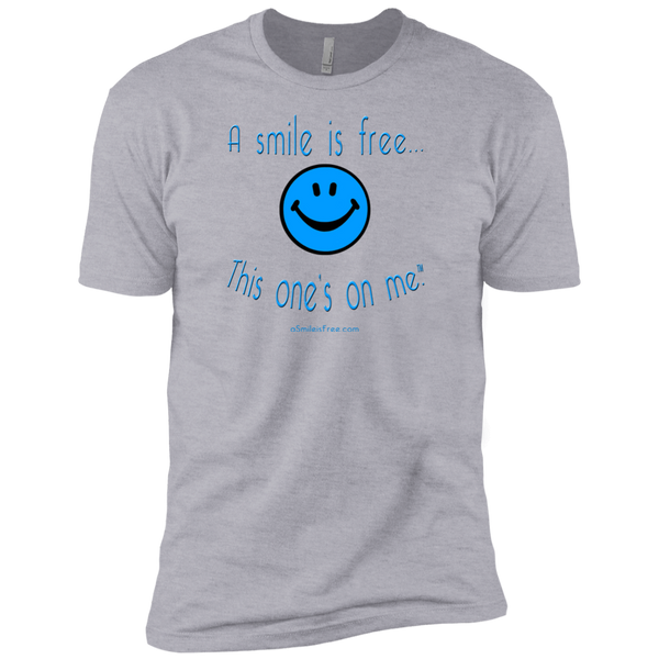 NL3600 Premium Short Sleeve T-Blue Smile