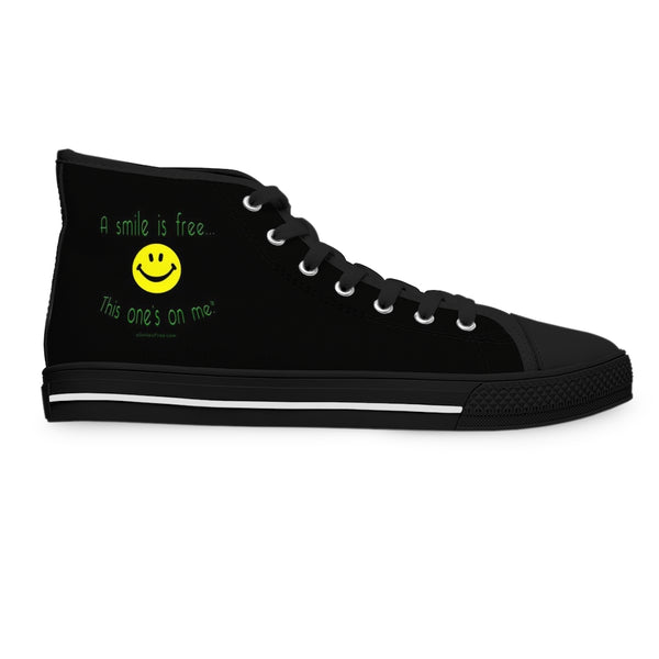 Women's High Top Sneakers Smile Jamaica YGB